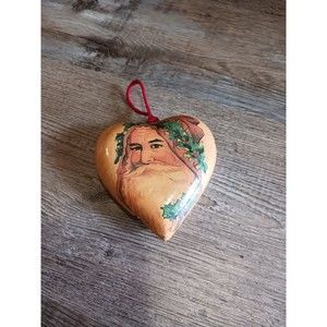 Vintage Decoupage Heart Ornament